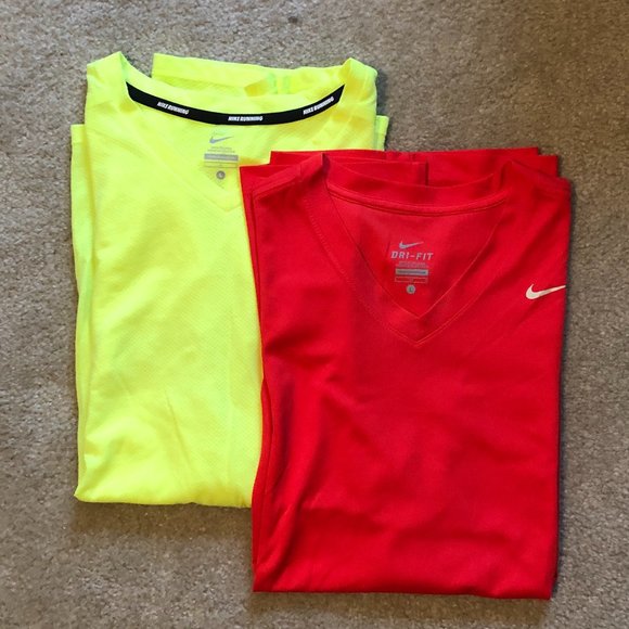 Nike Shirts Nike V Neck Tees Size L Lot Of 2 Poshmark
